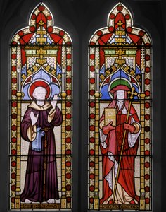 Assisili Aziz Francis ve Aziz Carolus, 1847 (vitray) by Augustus Welby Northmore Pugin