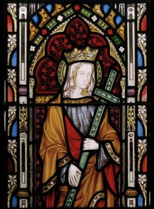 St. Helen, detay (vitray) by Augustus Welby Northmore Pugin