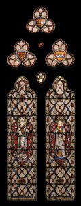Beverley St. John ve Macaristan St. Elizabeth, 1849 (vitray) by Augustus Welby Northmore Pugin