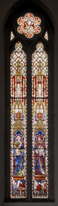 Aziz Luke ve Girit Aziz Andrew, 1853 (vitray) by Augustus Welby Northmore Pugin