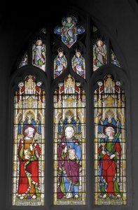Aziz Peter, Büyük Aziz James ve Aziz John the Evangelist, 1851 (vitray) by Augustus Welby Northmore Pugin