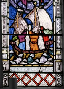 Bakire ve İsa hayatından sahneler, detay, 1851 (vitray) by Augustus Welby Northmore Pugin