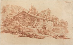Roma Harabeleri Arasında Rustik Bina by Aureliano Milani
