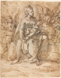 Meleklerle Madonna ve Çocuk