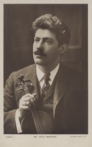 Fritz Kreisler, Avusturyalı kemancı ve besteci by Austrian Photographer