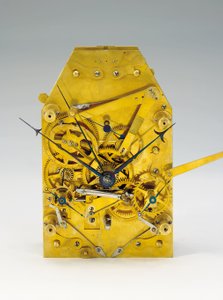 Zaman denklemi ve tam takvim ile bir aylık bodenstanduhr by Austrian School