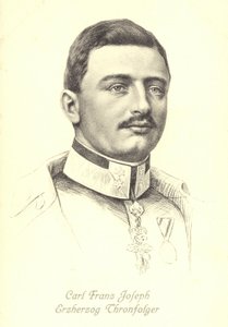 Avusturya Arşidükü Karl Franz Joseph, Avusturya-Macaristan tahtının varisi (lito) by Austrian School