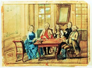 Avusturya İmparatoriçesi Maria Teresa, Mareşal Karoly Batthyany (1698-1772), Nadasky ve Mareşal Leopold Joseph, Kont von Daun (1705-66), 1751 ile kağıt oynuyor by Austrian School