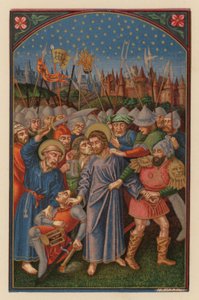 İsa Yahudiler Tarafından Tutuklandı (chromolitho) by Austrian School