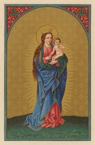 Cennetin Kraliçesi (kromolit) by Austrian School