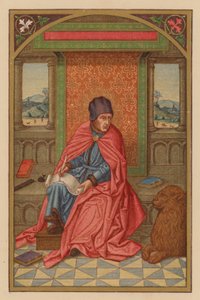 S Marcus Ev (kromolitho) by Austrian School