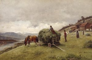Saman sürmek (tuval üzerine yağlı boya)