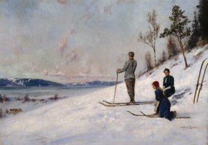 Kayakçı (tuval üzerine yağlı boya)