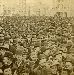Kolomb Sergisinin açılışında kalabalık, Chicago, Illinois, ABD, 1893.