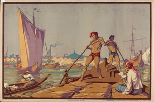 Rangoon Limanı, 'Burma: Zengin Kaynaklar Ülkesi' serisinden by Ba Nyan