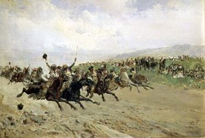 Endülüs: Bir Fuarda At Yarışı, 19. yüzyıl sonu by Baldomero Calopre y Gimenez