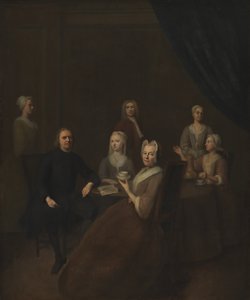 Sanatçının Kayınvalidesi ve Bazı Çocukları by Balthasar Denner