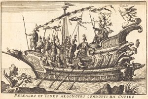Meleager ve Tideus the Argonotes condotti da Cupido by Balthasar Moncornet after Remigio Cantagallina