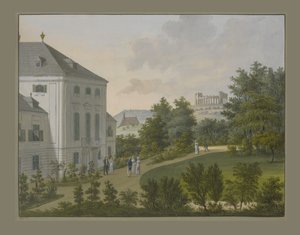 Schloss Hunyadi, Maria Enzersdorf, c.1815 (wc und gouache on paper)