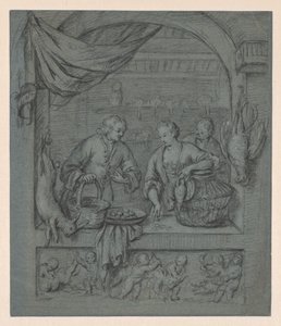 kuş satıcısı by Balthasar van der Ast