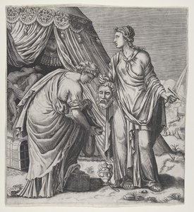 Holofernes Başkanı ile Judith.