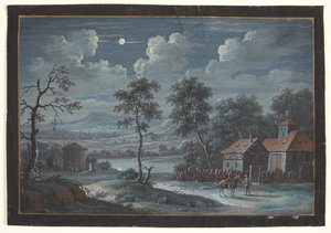 Dolunayda bir güney manzarası by Barbara Dietzsch