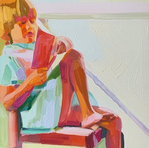 İsimsiz 7, 2021 (tuval üzerine yağlıboya) by Barbara Hoogeweegen