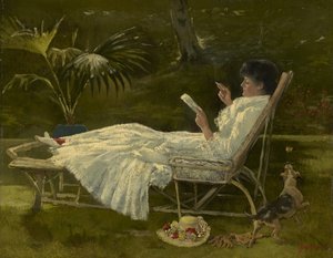 Kadın Okuma, c.1910 by Barbour