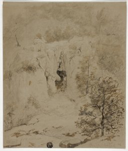 kayalık manzara by Barend Cornelis Koekkoek