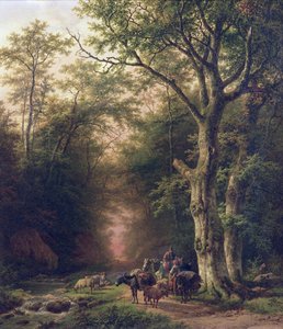 Bilinmeyen resim by Barend Cornelis Koekkoek