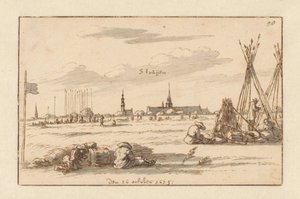 Willem III Ordusu'nun Sint-Truiden, Limburg yakınlarındaki kampı