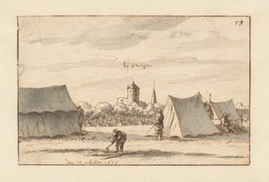 Willem III Ordusu'nun Sint-Truiden, Limburg yakınlarındaki kampı