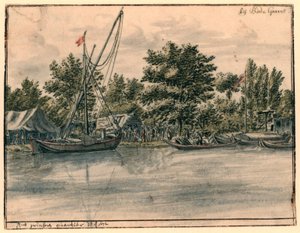 Bodegraven yakınlarındaki Willem III Mahallesi'nin görünümü by Barend Klotz (possibly)