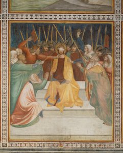 Yeni Ahit'ten Sahne: Dikenlerle Taçlandırma (fresk) by Barna da Siena