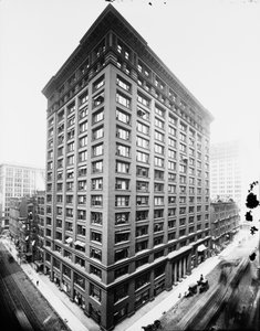 Marquette Building, Chicago, Illinois, ABD, c.1900 (s/b fotoğraf)