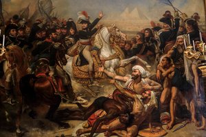 Bonaparte, Piramitler savaşından önce ordusunu harap ediyor. 1810 (Tuval Üzerine Yağlı Boya)