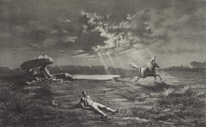Follet dEpnell, George Sand (1804-76) 1858 tarafından Legendes Rustiques için çizim by Maurice Sand