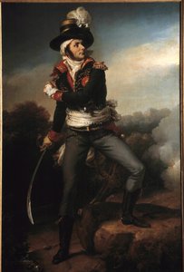 Portre en pied de Francois Athanase (Francois-Athanase) Charette de la Contrie (1763-1796) general en Chief des Armys Vendeennes Konvansiyon ve Cumhuriyet Ordusu tarafından bastırılan karşı-evrimci hareketin liderlerinden biriydi. by Baron Pierre Narcisse Guerin
