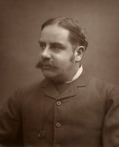 Alfred E Watson, İngiliz tiyatro eleştirmeni, 1886 by Barraud
