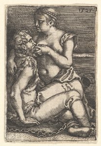 Cimon ve Pero, 17. yüzyılın ortalarında. by Barthel Beham