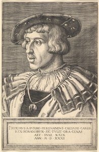 İmparator Ferdinand I, 16. yüzyıl. by Barthel Beham