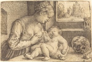 Kafatası ile Madonna