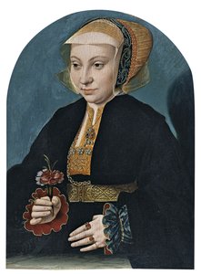 Bir Bayan Portresi by Bartholomaeus Bruyn