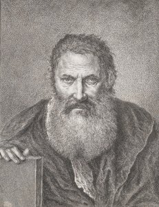 Bir kitap tutan sakallı bir adamın portresi, ca. 1750-1815. by Bartholomaeus Ignaz Weiss