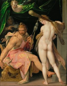 Herkül ve Omphale ... by Bartholomaeus Spranger