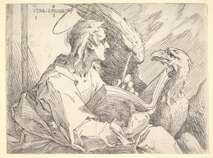 Aziz John Evangelist, yaklaşık. 1596. by Bartholomaeus Spranger