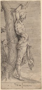 Aziz Sebastian, Bir Ağaca Bağlı by Bartholomaeus Spranger