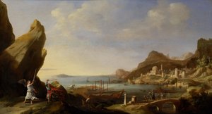 Balam ve Eşek ile Kıyı Manzarası, 1634