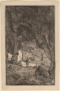 Friars ile mağara by Bartholomeus Breenbergh
