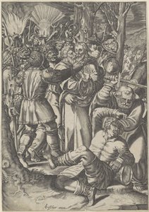 İsa'nın esareti by Bartholomeus Willemsz. Dolendo (possibly)